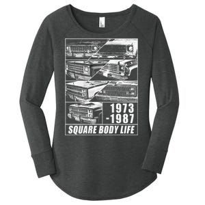 1973 1987 Square Body Truck Squarebody Women's Perfect Tri Tunic Long Sleeve Shirt