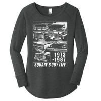 1973 1987 Square Body Truck Squarebody Women's Perfect Tri Tunic Long Sleeve Shirt