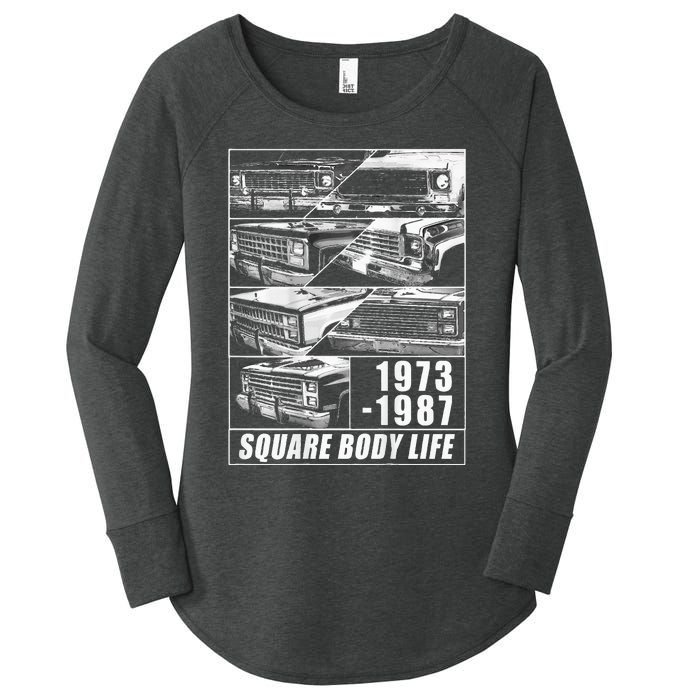 1973 1987 Square Body Truck Squarebody Women's Perfect Tri Tunic Long Sleeve Shirt