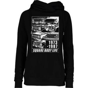 1973 1987 Square Body Truck Squarebody Womens Funnel Neck Pullover Hood