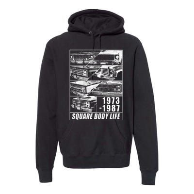 1973 1987 Square Body Truck Squarebody Premium Hoodie