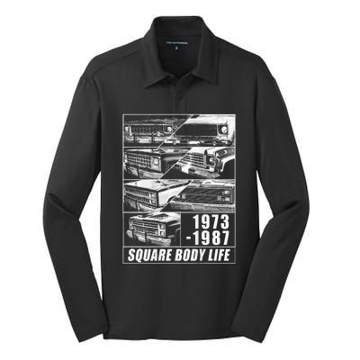 1973 1987 Square Body Truck Squarebody Silk Touch Performance Long Sleeve Polo