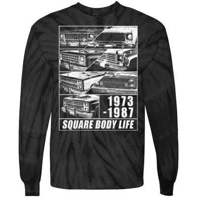 1973 1987 Square Body Truck Squarebody Tie-Dye Long Sleeve Shirt