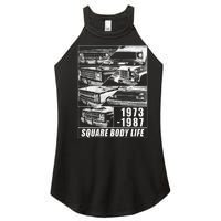 1973 1987 Square Body Truck Squarebody Women's Perfect Tri Rocker Tank