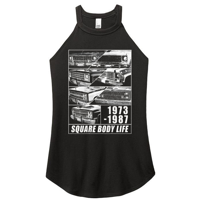 1973 1987 Square Body Truck Squarebody Women's Perfect Tri Rocker Tank