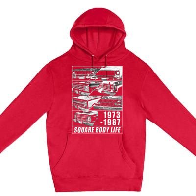 1973 1987 Square Body Truck Squarebody Premium Pullover Hoodie