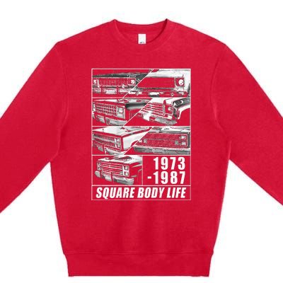 1973 1987 Square Body Truck Squarebody Premium Crewneck Sweatshirt