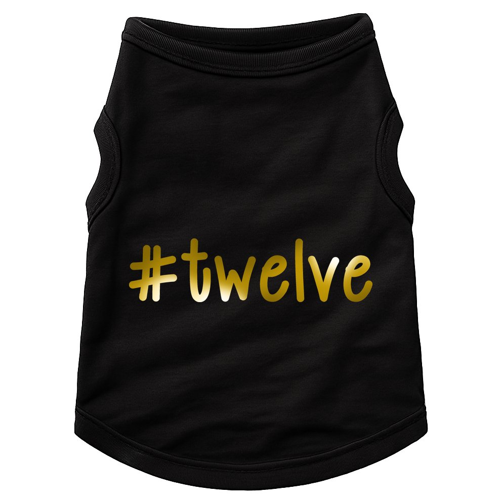 #12 Years Old Gold Limited Edition Birthday Doggie Tank
