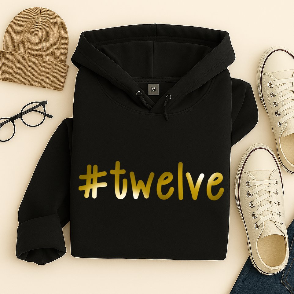 #12 Years Old Gold Limited Edition Birthday Hoodie