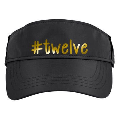 #12 Years Old Gold Limited Edition Birthday Adult Drive Performance Visor