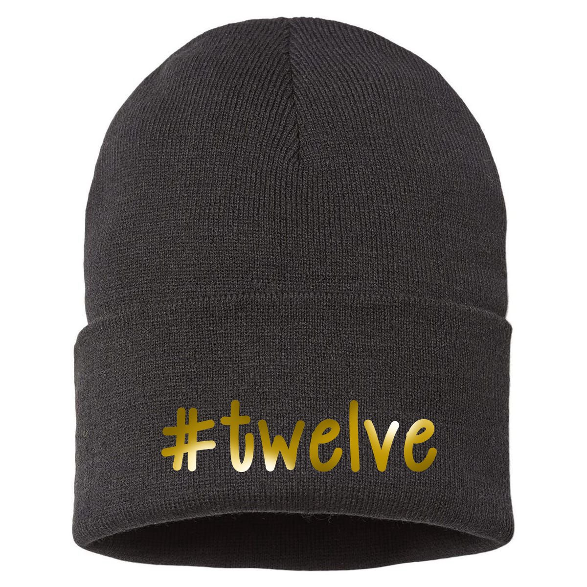 #12 Years Old Gold Limited Edition Birthday Sustainable Knit Beanie