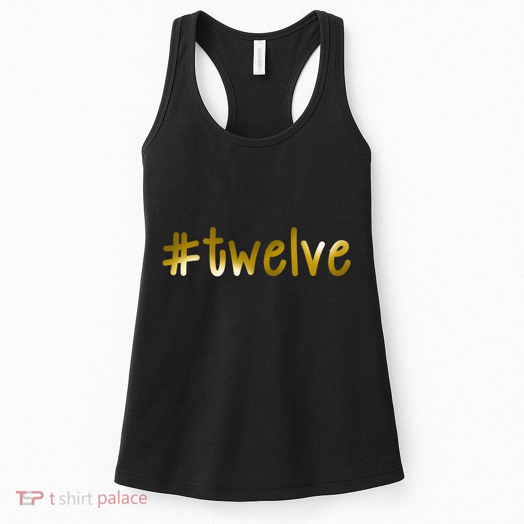#12 Years Old Gold Limited Edition Birthday Womens Tank Top