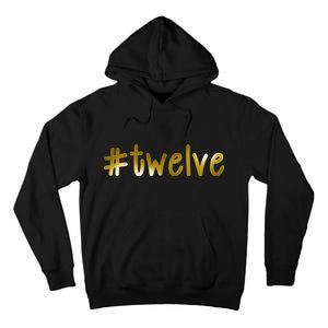 #12 Years Old Gold Limited Edition Birthday Tall Hoodie