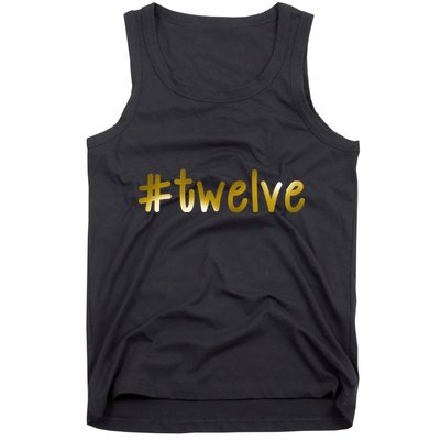 #12 Years Old Gold Limited Edition Birthday Tank Top