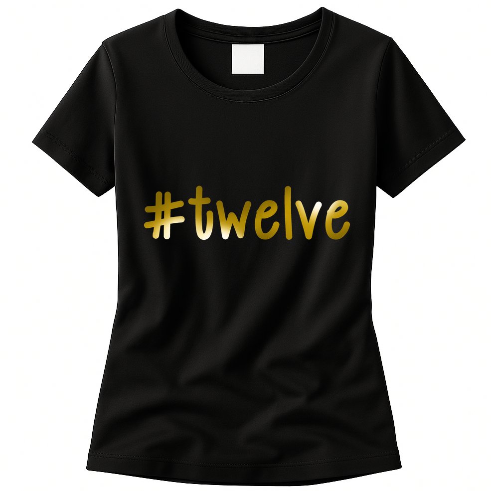 #12 Years Old Gold Limited Edition Birthday Womens T-Shirt