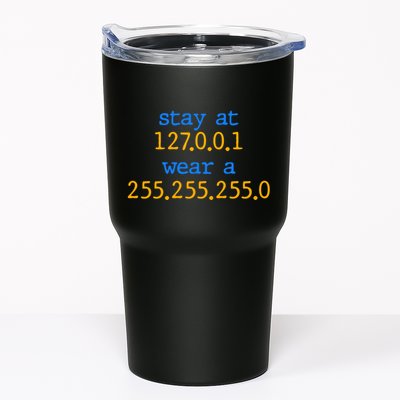 127.0.0.1 255.255.255.0 Code Stay At Home Wear A Face Mask Tumbler