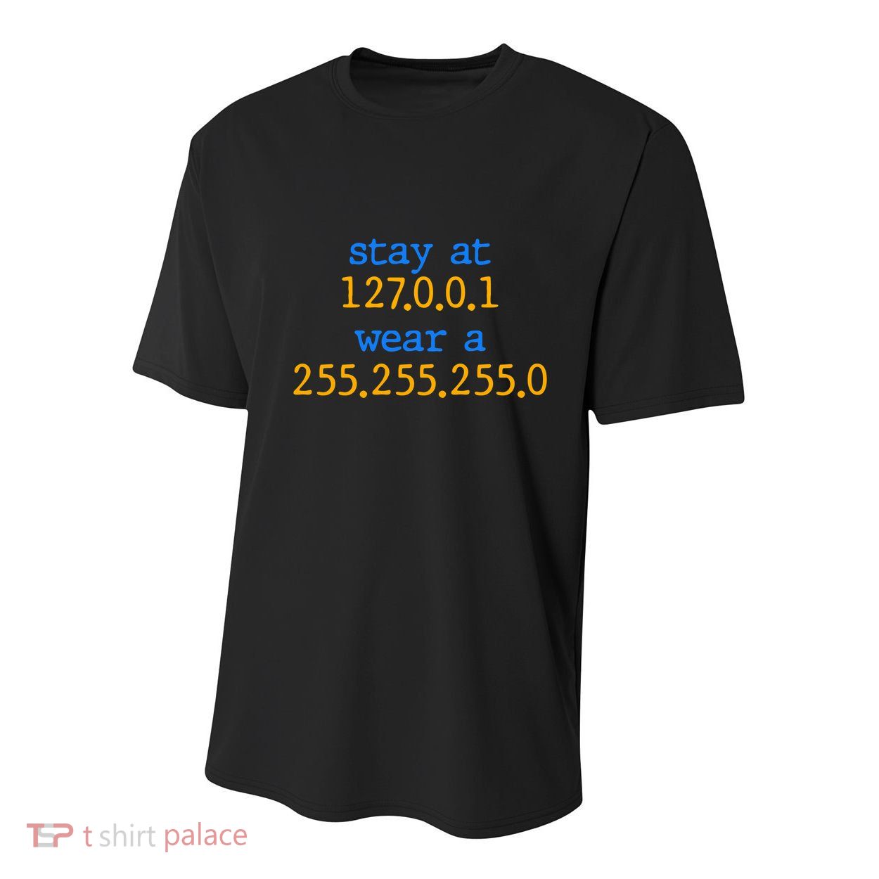 127.0.0.1 255.255.255.0 Code Stay At Home Wear A Face Mask Youth Performance Sprint T-Shirt
