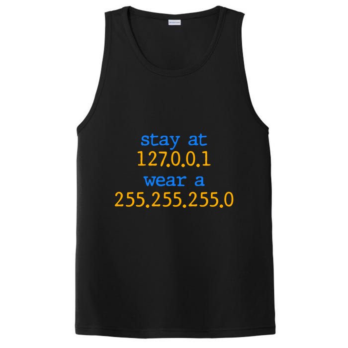 127.0.0.1 255.255.255.0 Code Stay At Home Wear A Face Mask PosiCharge Competitor Tank