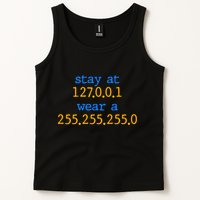 127.0.0.1 255.255.255.0 Code Stay At Home Wear A Face Mask Tank Top