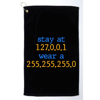 127.0.0.1 255.255.255.0 Code Stay At Home Wear A Face Mask Golf Towel