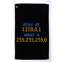 127.0.0.1 255.255.255.0 Code Stay At Home Wear A Face Mask Golf Towel