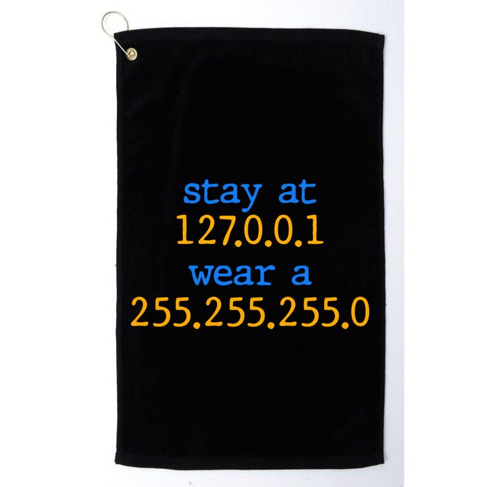 127.0.0.1 255.255.255.0 Code Stay At Home Wear A Face Mask Golf Towel