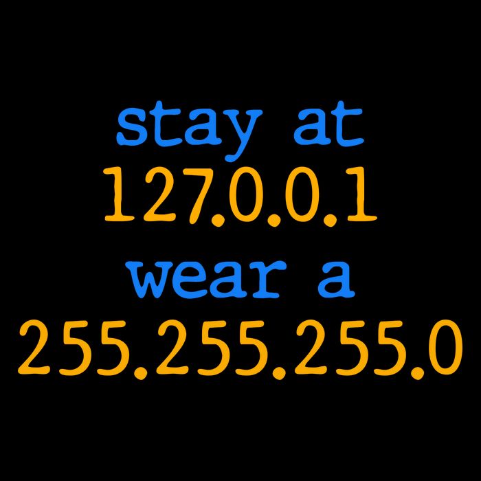 127.0.0.1 255.255.255.0 Code Stay At Home Wear A Face Mask Women's T-Shirt