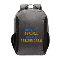 127.0.0.1 255.255.255.0 Code Stay At Home Wear A Face Mask Vector Backpack