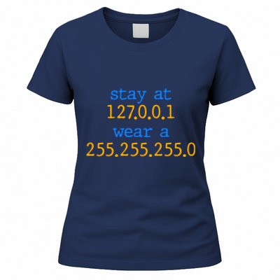 127.0.0.1 255.255.255.0 Code Stay At Home Wear A Face Mask Women's T-Shirt