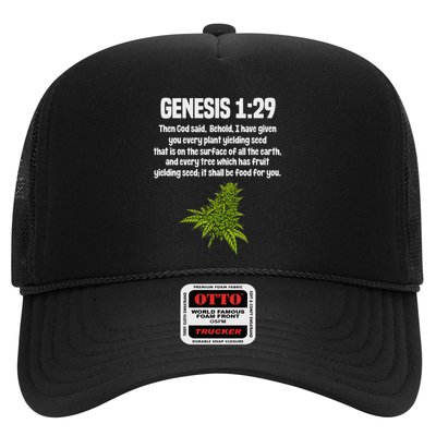 1 29 Weed Marijuana Cannabis Bud Leaf Stoner 420 Trucker Hat