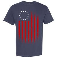 13 Colonies Betty Ross Vintage Flag Garment-Dyed Heavyweight T-Shirt