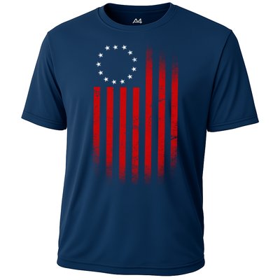 13 Colonies Betty Ross Vintage Flag Performance Shirt