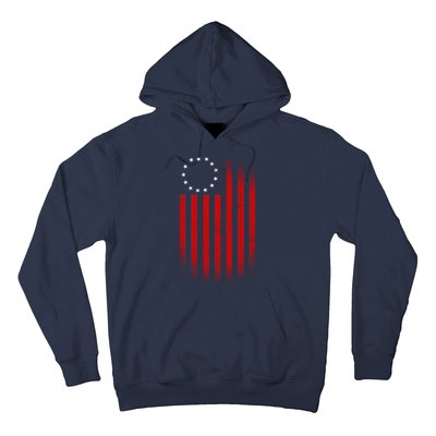 13 Colonies Betty Ross Vintage Flag Hoodie