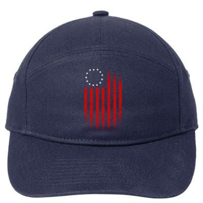 13 Colonies Betty Ross Vintage Flag 7-Panel Snapback Hat