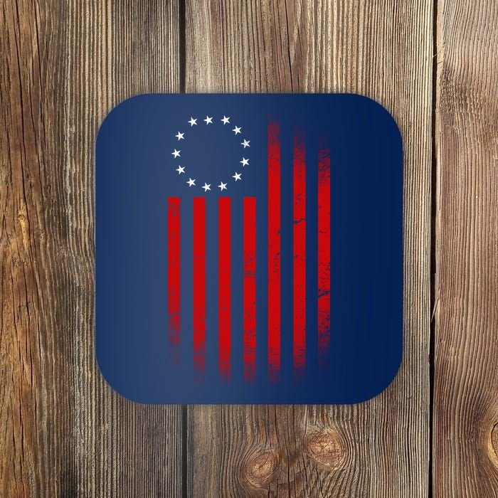 13 Colonies Betty Ross Vintage Flag Coaster