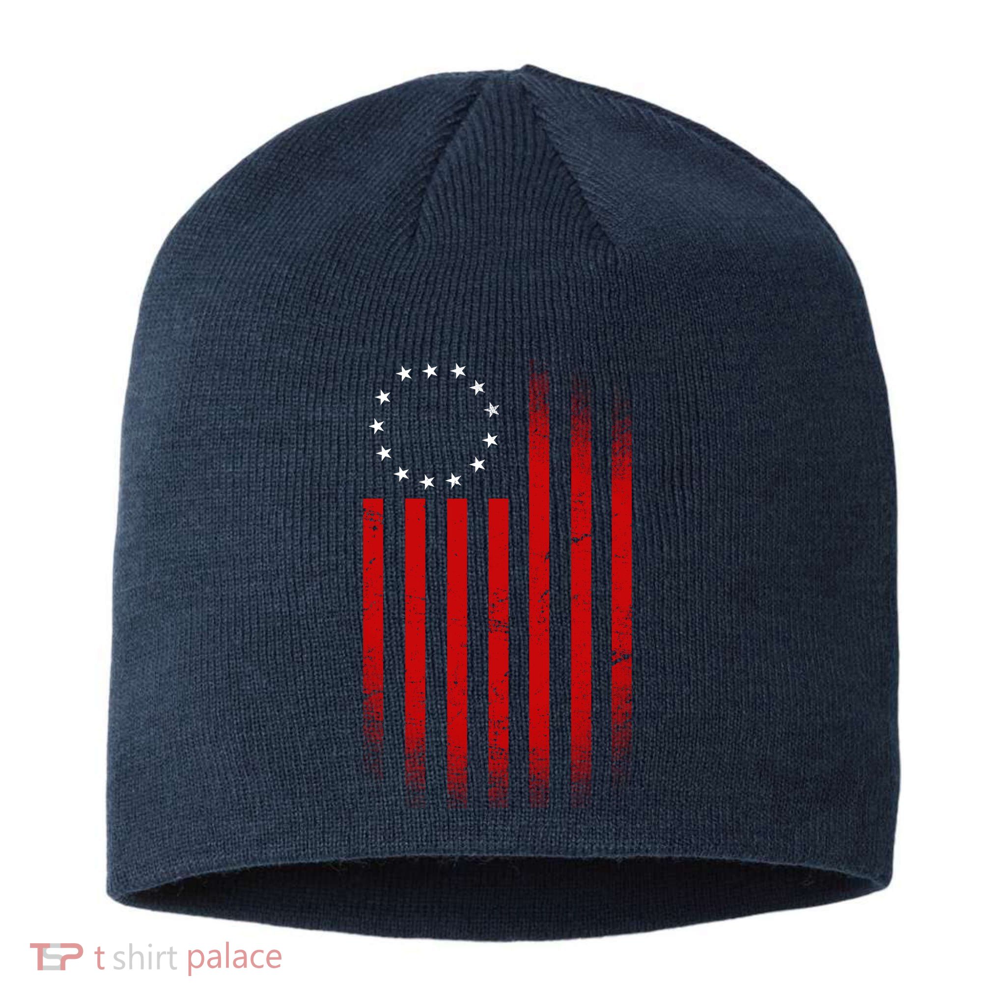 13 Colonies Betty Ross Vintage Flag Sustainable Beanie