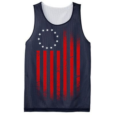 13 Colonies Betty Ross Vintage Flag Mesh Reversible Basketball Jersey Tank