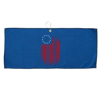 13 Colonies Betty Ross Vintage Flag Large Microfiber Waffle Golf Towel