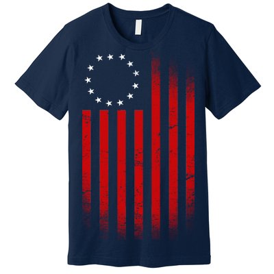 13 Colonies Betty Ross Vintage Flag Premium T-Shirt