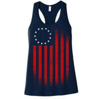 13 Colonies Betty Ross Vintage Flag Women's Racerback Tank