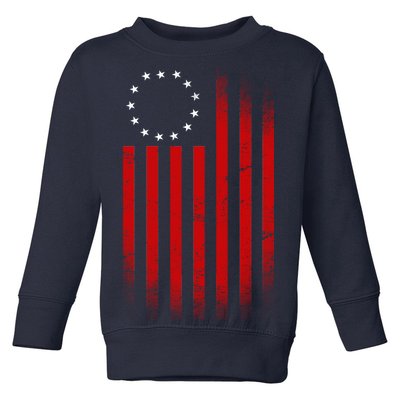 13 Colonies Betty Ross Vintage Flag Toddler Sweatshirt