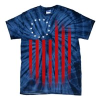 13 Colonies Betty Ross Vintage Flag Tie-Dye T-Shirt