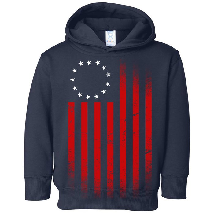 13 Colonies Betty Ross Vintage Flag Toddler Hoodie