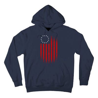 13 Colonies Betty Ross Vintage Flag Tall Hoodie