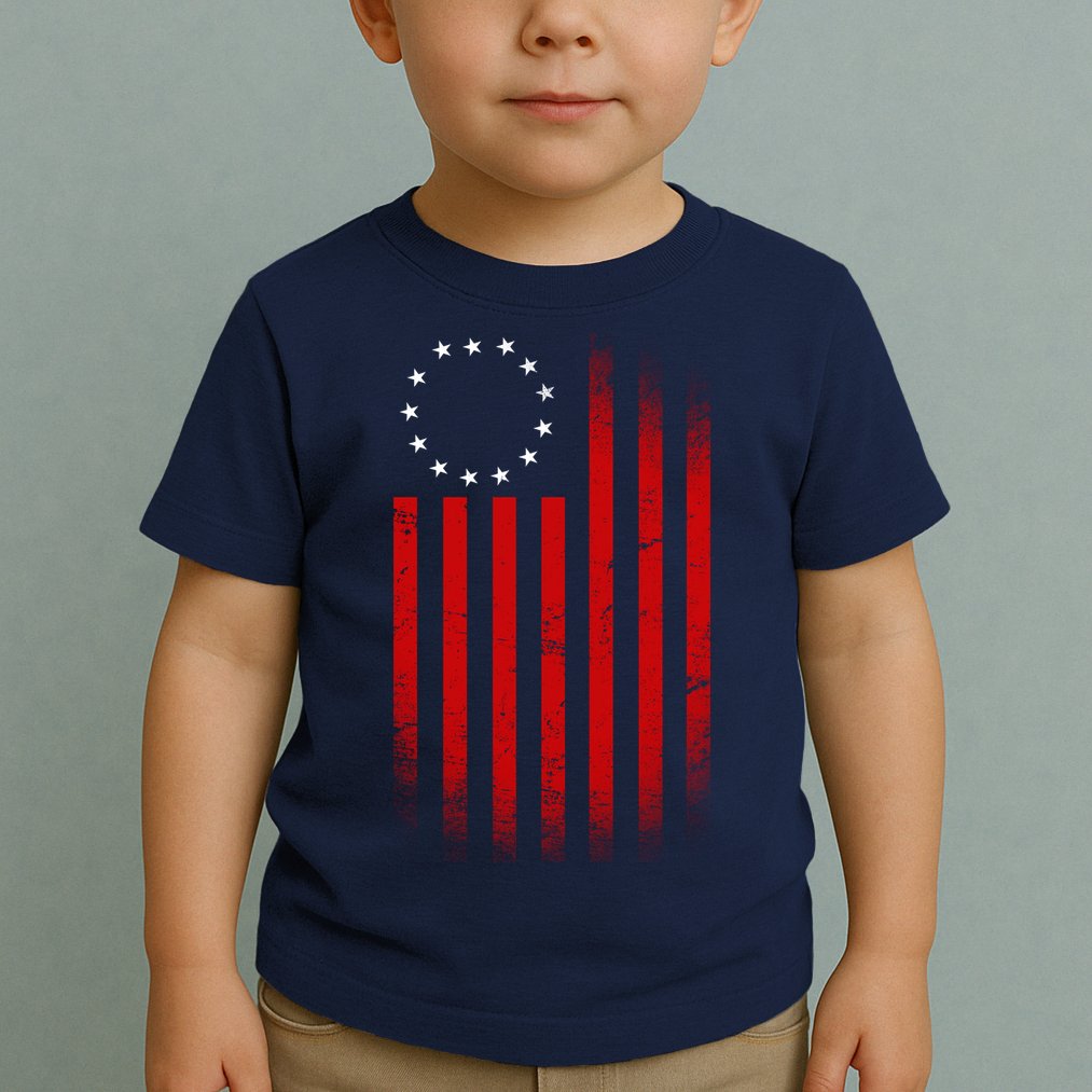 13 Colonies Betty Ross Vintage Flag Toddler T-Shirt