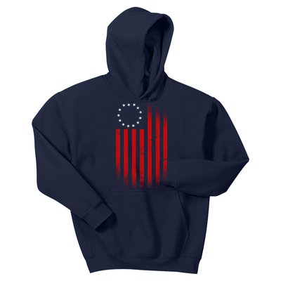 13 Colonies Betty Ross Vintage Flag Kids Hoodie