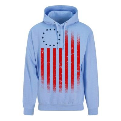 13 Colonies Betty Ross Vintage Flag Unisex Surf Hoodie