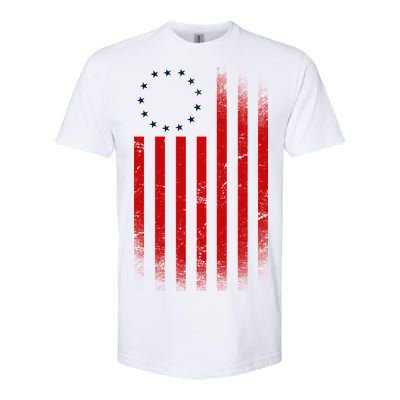 13 Colonies Betty Ross Vintage Flag Softstyle CVC T-Shirt