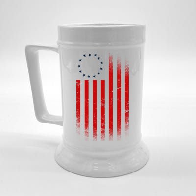 13 Colonies Betty Ross Vintage Flag Beer Stein