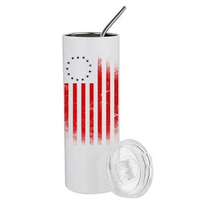 13 Colonies Betty Ross Vintage Flag Stainless Steel Tumbler